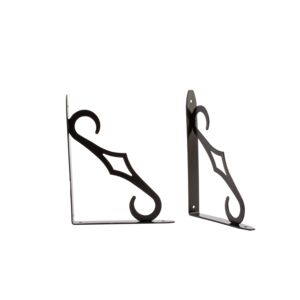SHELF BRACKET 10" COLONIAL STYLE BLACK SHELF BRACKET 10" COLONIAL STYLE BLACK
